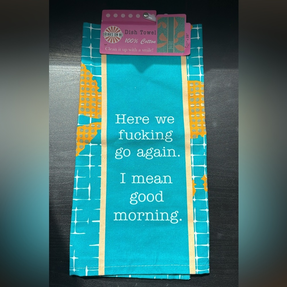 NWT Witty Dish Towel